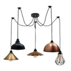 Retro Vintage Chandelier Ceiling Spider Light Industrial Pendant 5 Way