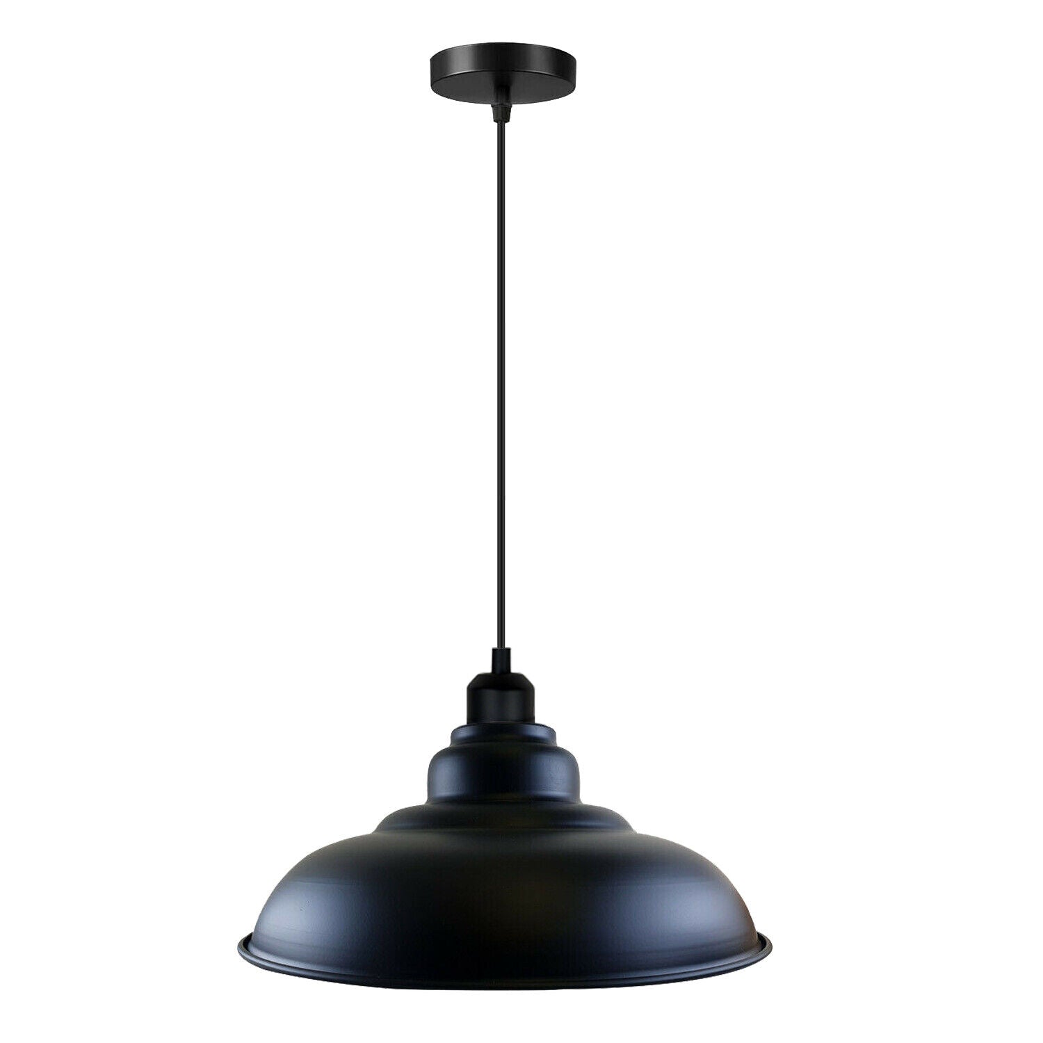 Black Industrial Metal Ceiling Lamp Shade ~3691 Main image