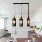 Industrial Vintage Retro Metal 3 Head Pendant Ceiling Lampshade