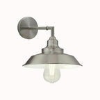 Industrial Vintage Retro Wall Lamp Indoor E27 Edison Satin Nickel