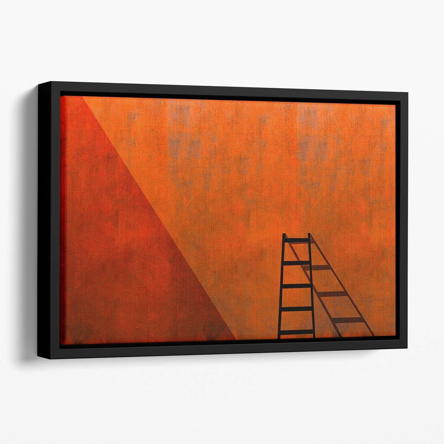 A Ladder And Its Shadow Floating Framed Canvas Main image