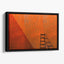A Ladder And Its Shadow Floating Framed Canvas