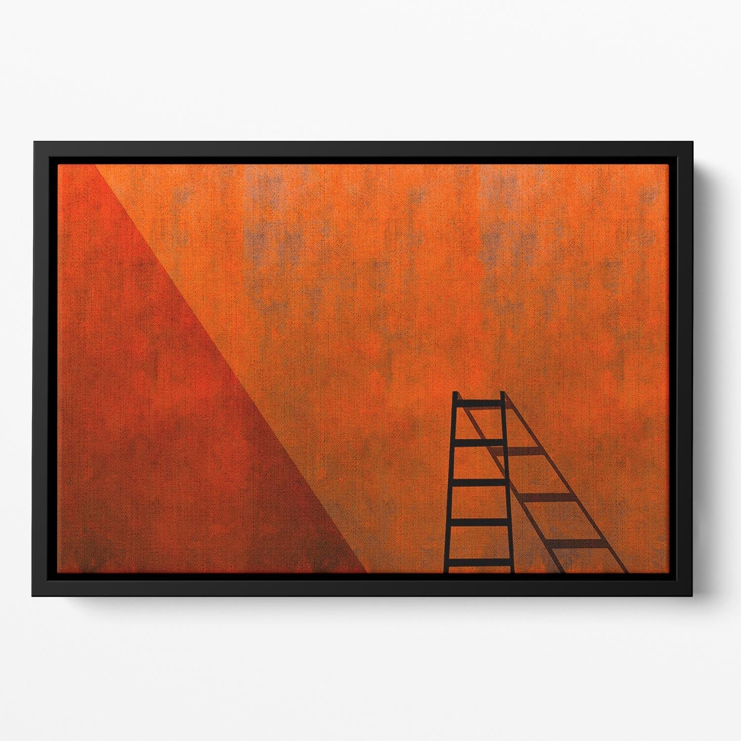 A Ladder And Its Shadow Floating Framed Canvas Secondary image