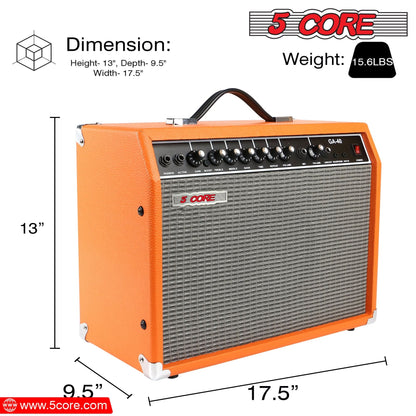 5 Core Guitar Amp For Electric Bass Acoustic Portable Amplifier