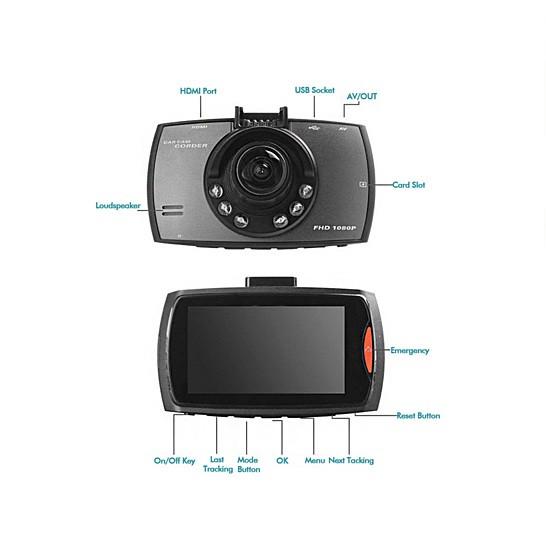 SafetyFirst HD 1080p Car Dash CamCorder with Night Vision