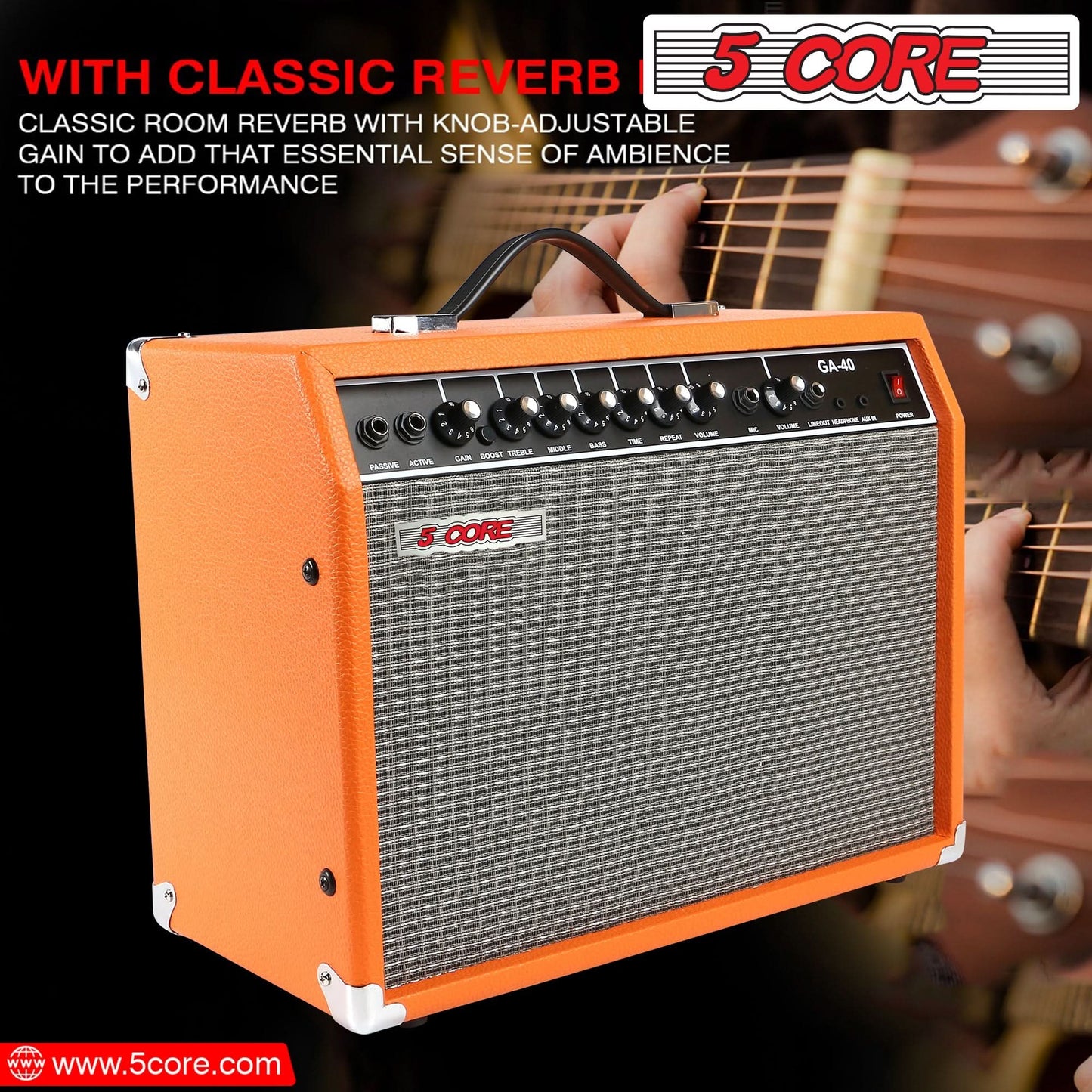 5 Core Guitar Amp For Electric Bass Acoustic Portable Amplifier