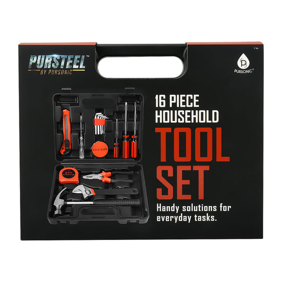 16-Piece Household Handy Solutions Tool Kit