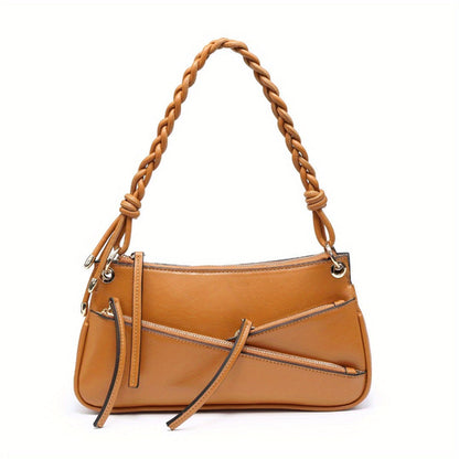 Small Shoulder Bag Unique Handmade Woven Handle