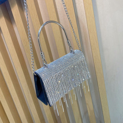 Bling Diamonds Rhinestone Tote Women Bags Purse Prom Evening Cltuch