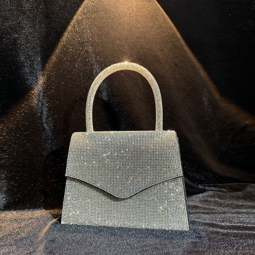 Evening Bag Clutch Purses for Women, Rhinestone silver dinner handbag