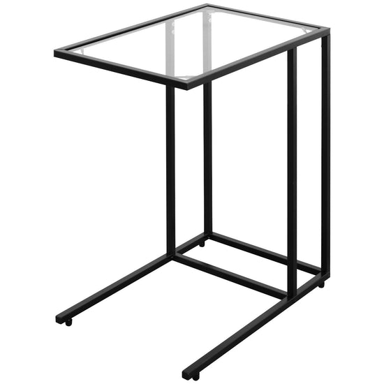 C-Shaped Industrial Sofa Side End Table