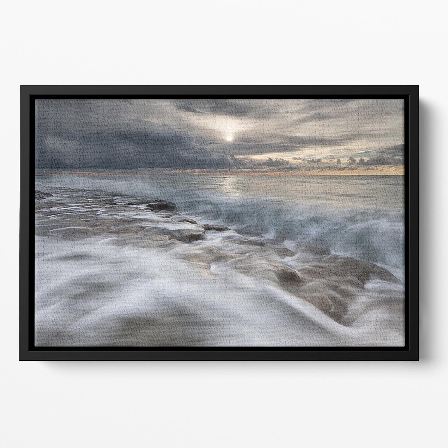 Action In Sea Floating Framed Canvas Secondary image