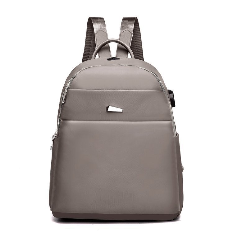 Oxford Cloth Fashion Casual Backpack With USB Port