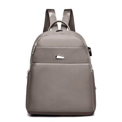 Oxford Cloth Fashion Casual Backpack With USB Port