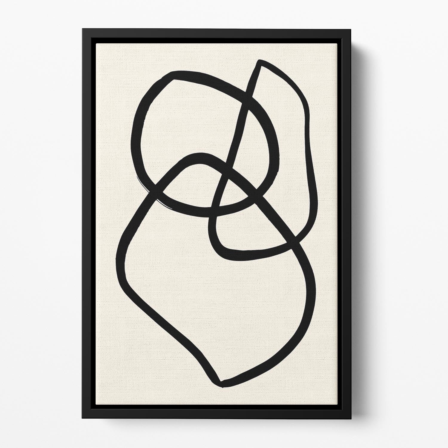 Black Lines 03 Floating Framed Canvas Secondary image