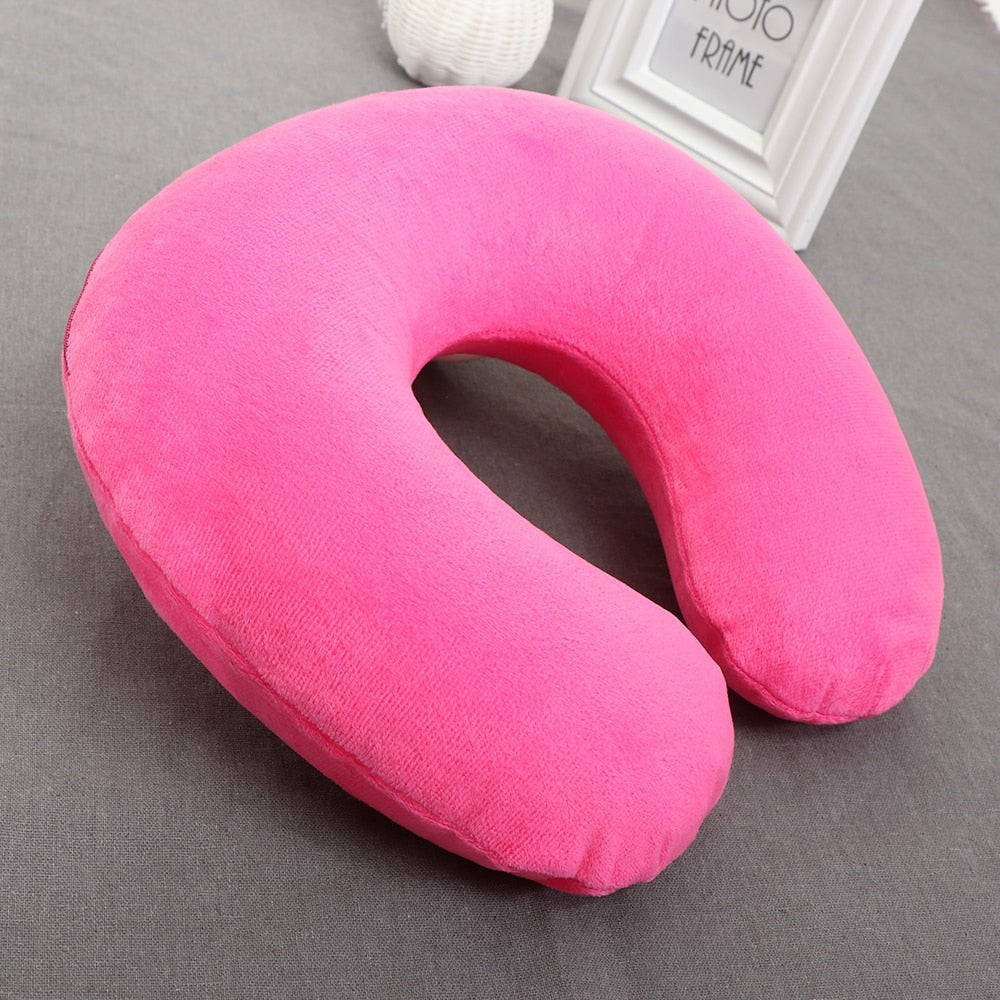 1PC 5Colors U Shaped Travel Pillow Car Air