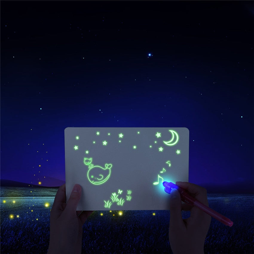 1PC A5 LED Luminous Drawing Board Graffiti Doodle