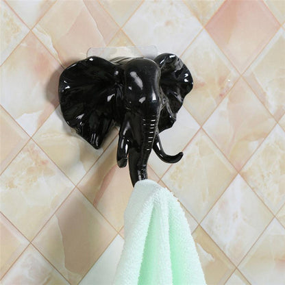 1PC Elephant Head Wall Hanger Storage Keys Hat Bag