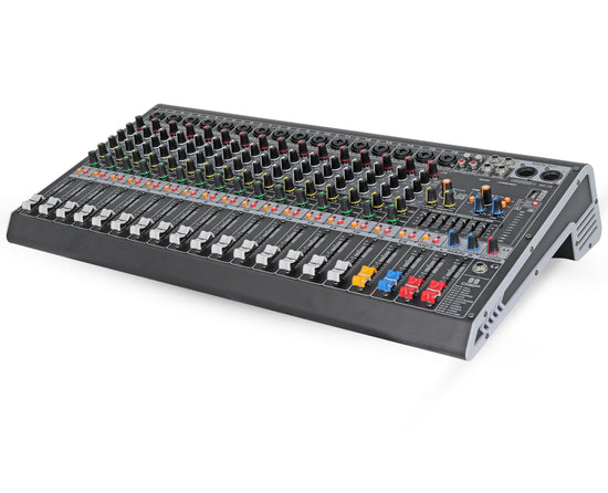 5Core Audio Mixer 16 Channel DJ Mixing Board Bluetooth USB Analog