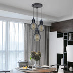3Head Modern Vintage Industrial Retro Loft Cage Ceiling Lamp Shade