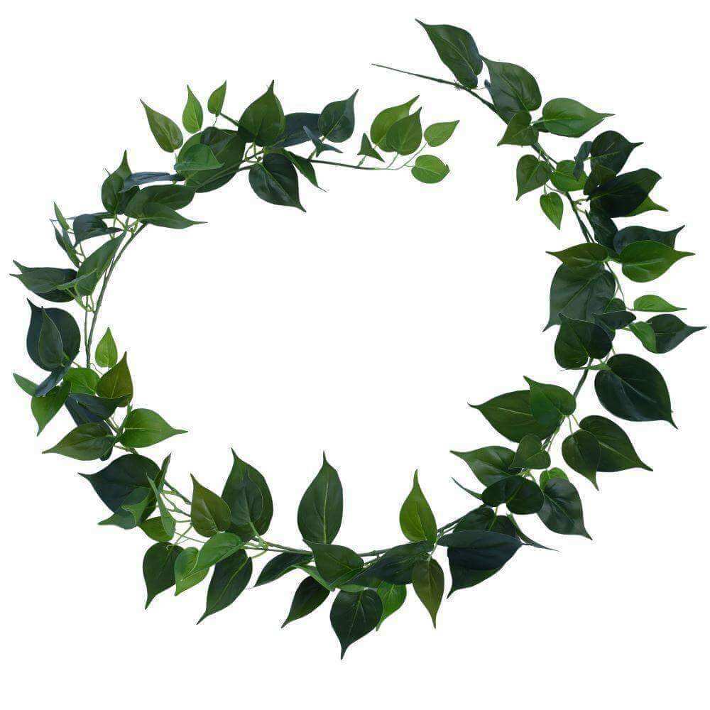 2 Pack - Artificial Money Plant Garland - 190cm