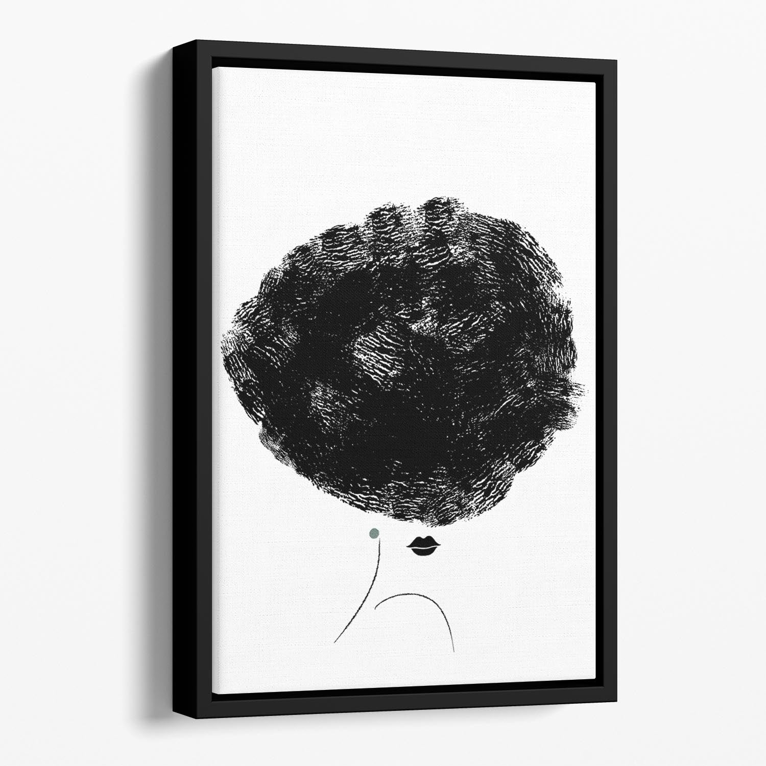 Ballerina Hair Floating Framed Canvas Main image