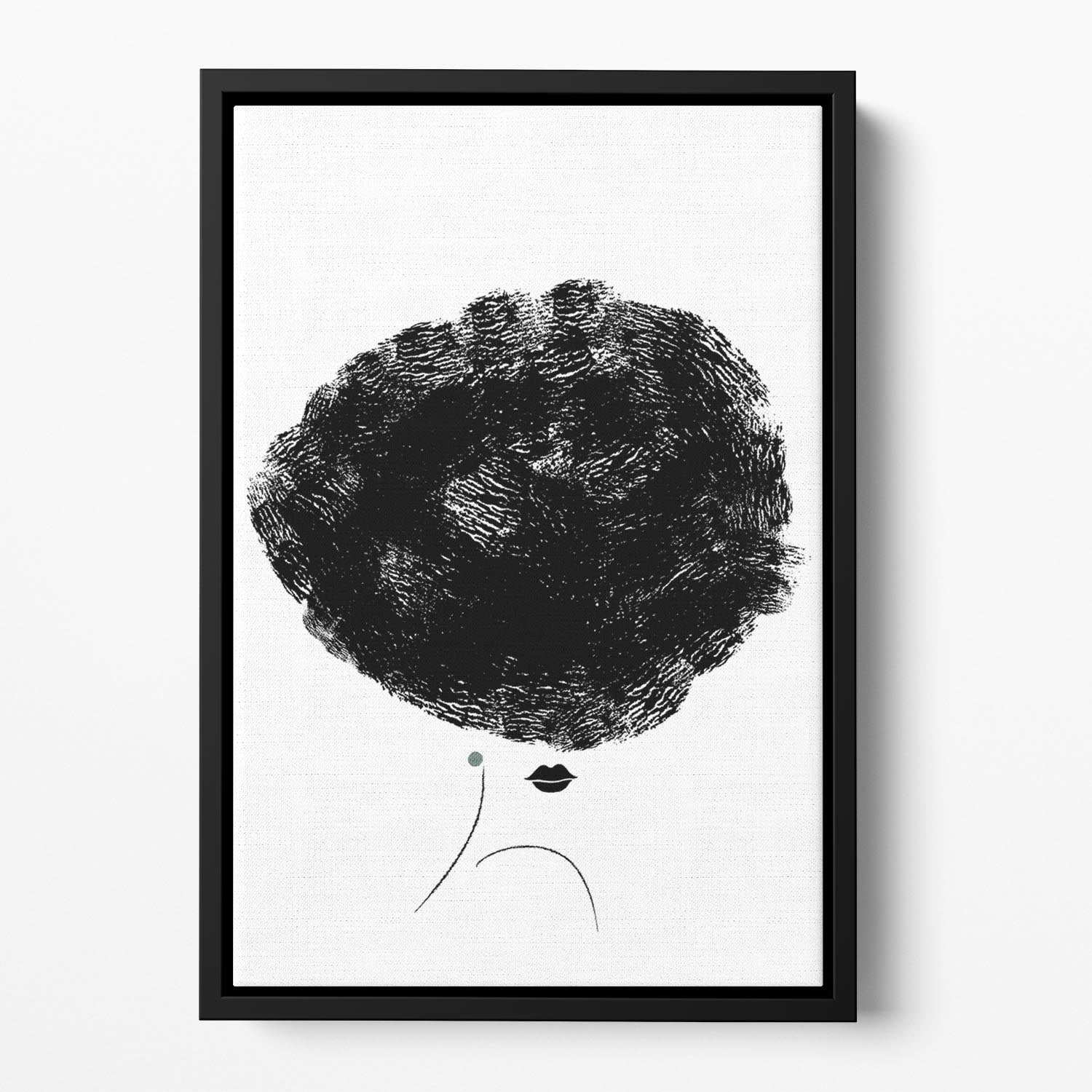 Ballerina Hair Floating Framed Canvas Secondary image