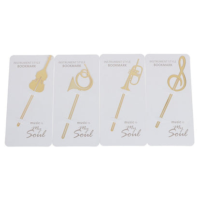 Creative Cute Gold Musical Instruments