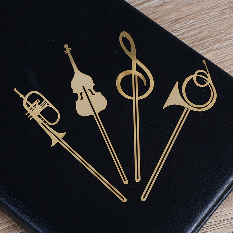 Creative Cute Gold Musical Instruments