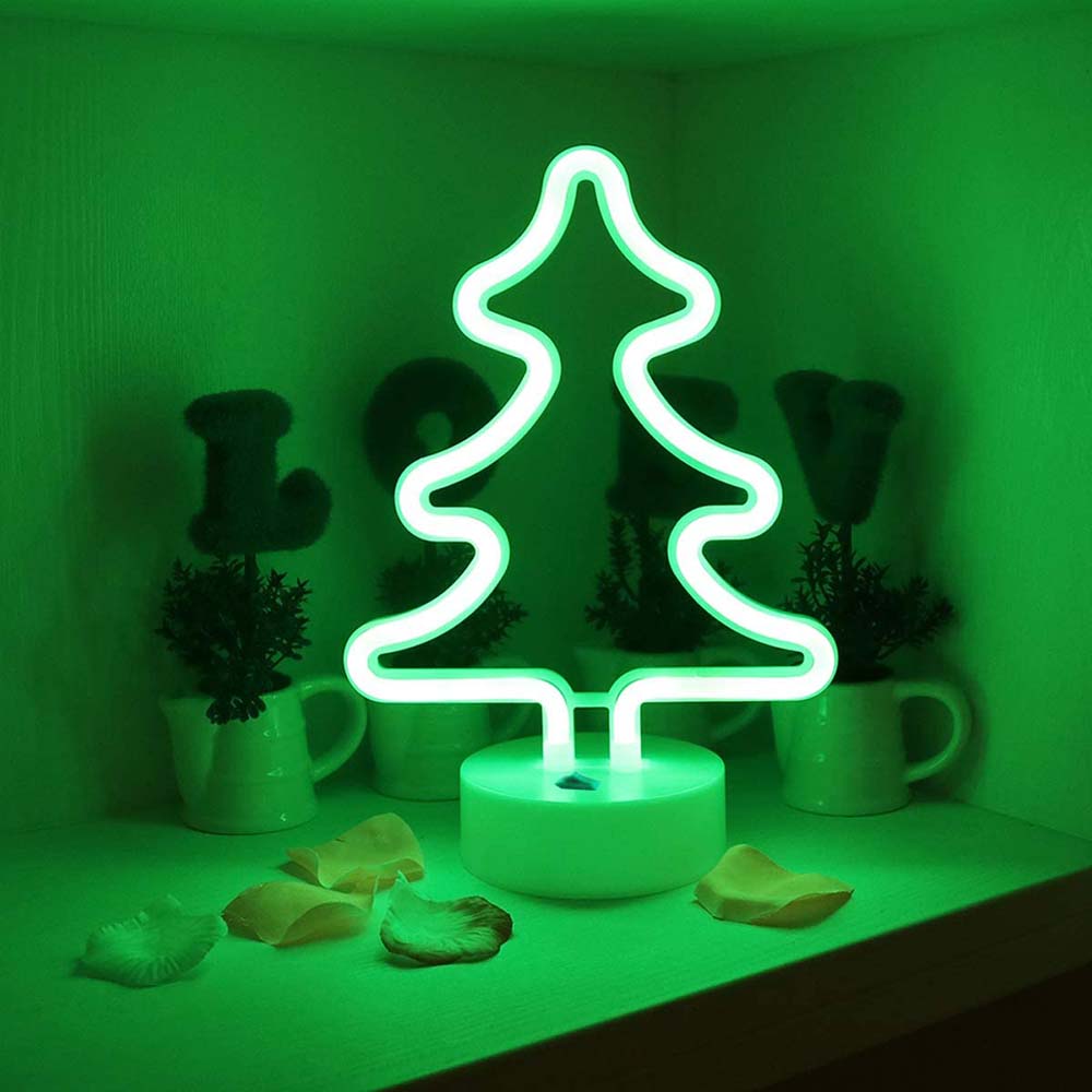 AMZER Neon LED Holiday Light with Holder, Warm Fairy Decorative Lamp