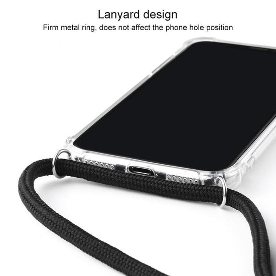 AMZER Pudding TPU Soft Skin X Protection Case With Lanyard for iPhone