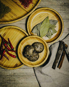 Bamboo Round Platter 12" inch |For pizza / Barbecue / Steak