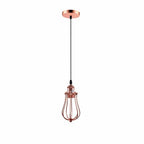 Ceiling Rose Balloon Cage Hanging Pendant Lamp Holder Light Fitting