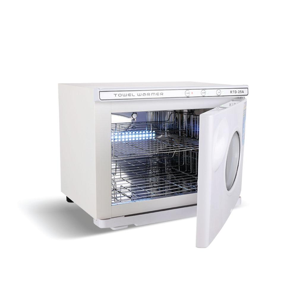 25L White UV Electric Towel Warmer Steriliser Cabinet Beauty Spa Heat