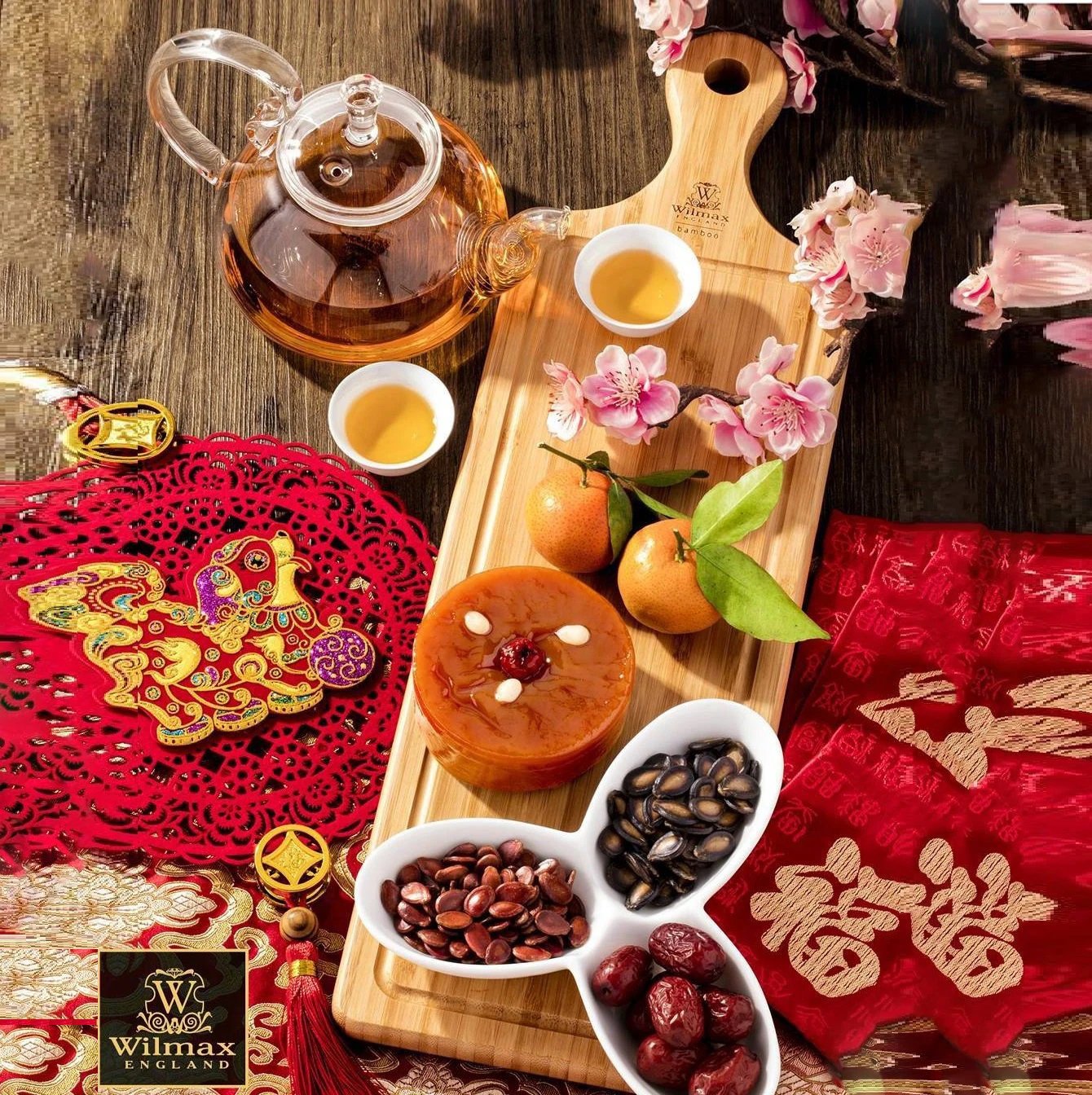 Bamboo Tray 18" inch X 4.75" inch | For Appetizers / Barbecue / Burger Main image