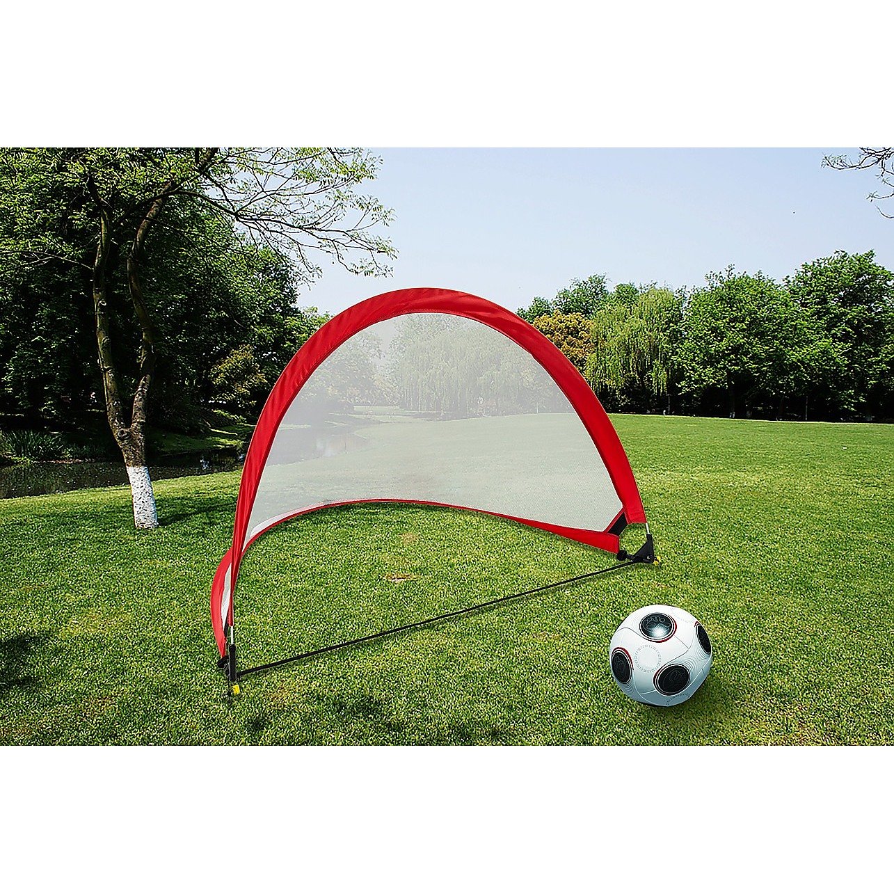 Portable Kids Soccer Goals Set – 2 Pop Up Soccer Goals, Cones, Goal