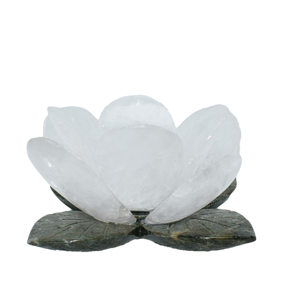 Flower Quartz Candleholder