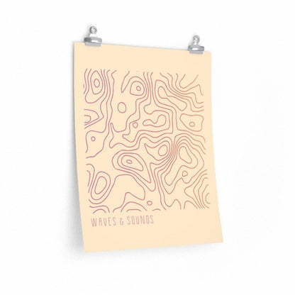 Waves and Sounds Music Poster