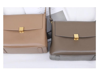 Genuine leather hobo messenger bag 2022 new trendy high-end shoulder