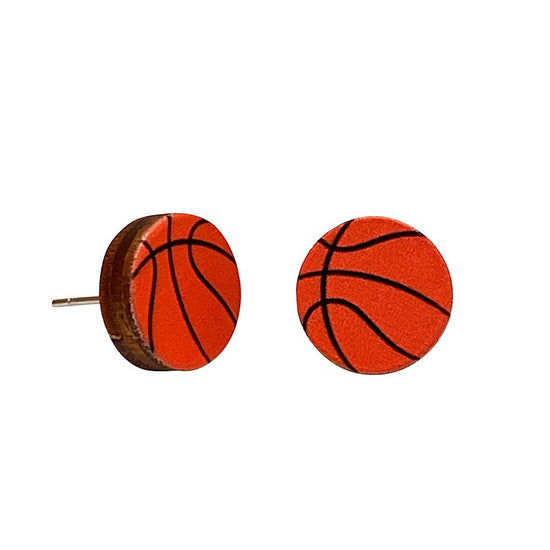 Basketball Stud Earrings #3094