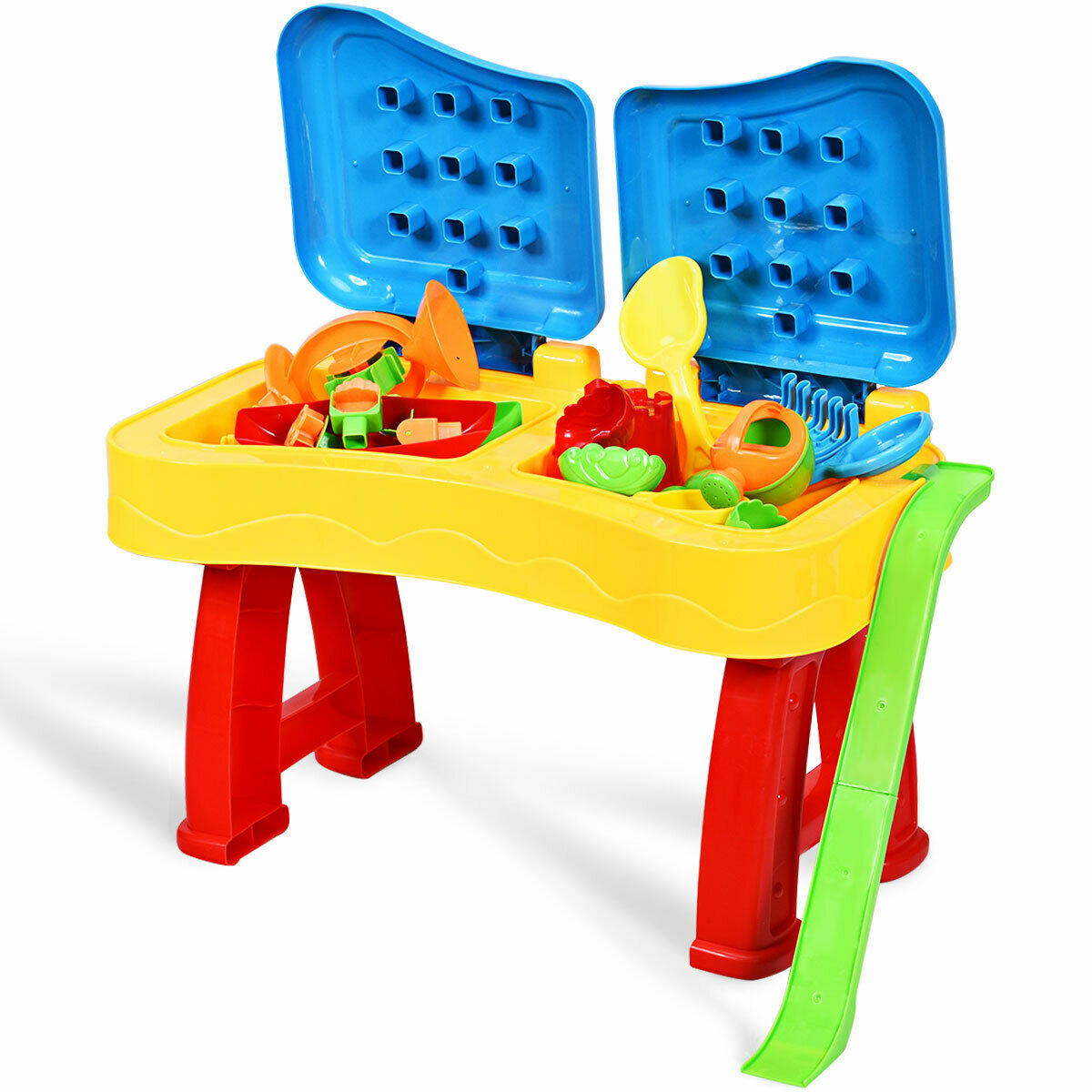 Kids Sand and Water Table Toddler 2 in 1 Beach Toy Set