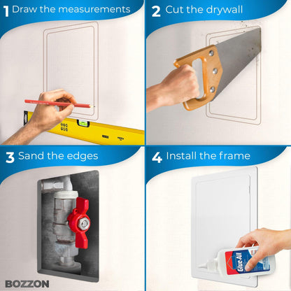 Access Panel for Drywall   12 x 16 inch   Wall Hole Cover   Access