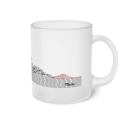 Pacific Ocean Frosted Glass Mug