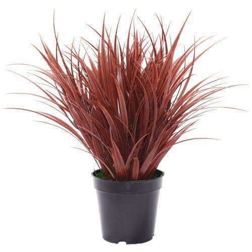 Potted Artificial Grass Burgundy Plant UV Resistant 38cm Main image
