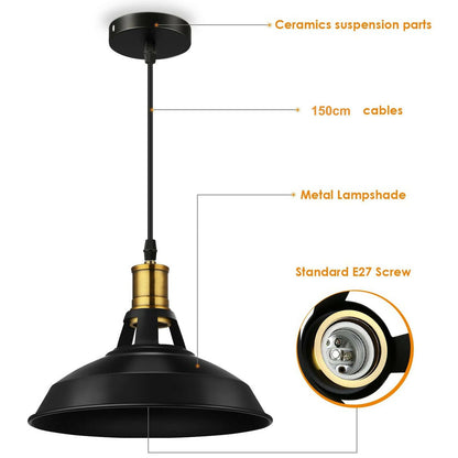 Stylish Kitchen Island Pendant Light Metal UK ~3579
