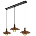 Stylish Copper 3 Pendant Light Fixture Umbrella Design~1482