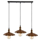 Stylish Copper 3 Pendant Light Fixture Umbrella Design~1482