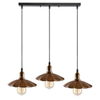 Stylish Copper 3 Pendant Light Fixture Umbrella Design~1482