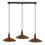 Stylish Copper 3 Pendant Light Fixture Umbrella Design~1482