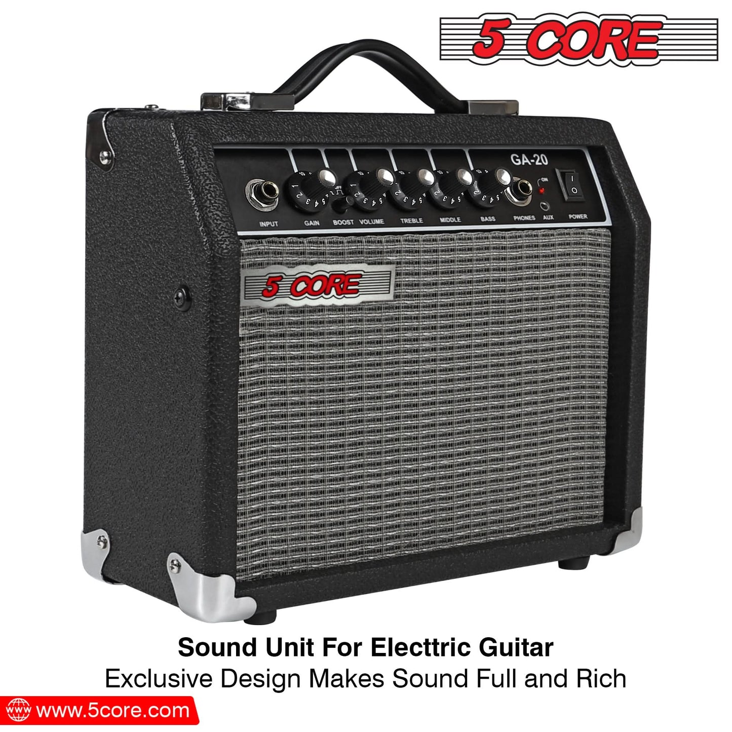 5 Core Guitar Amp For Electric Bass Acoustic Portable Amplifier